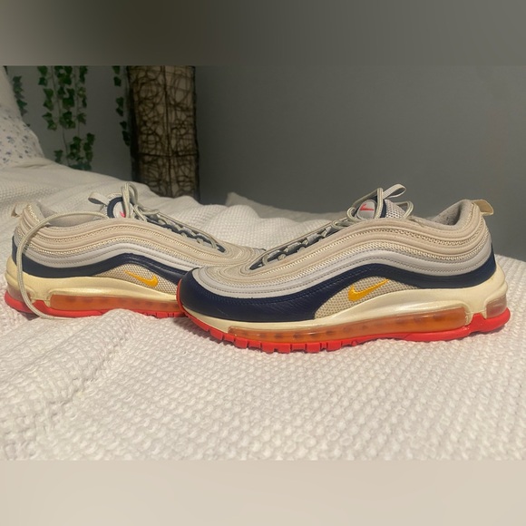 Wmns Air Max 97 'Platinum Navy Orange' – Size US 9.5 W - Picture 1 of 4